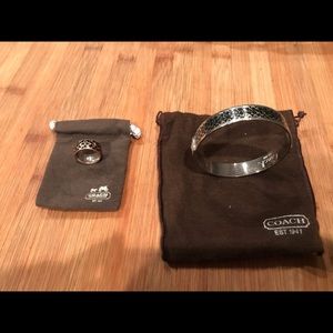 Coach matching ring and bangle